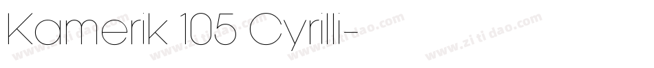 Kamerik 105 Cyrilli字体转换